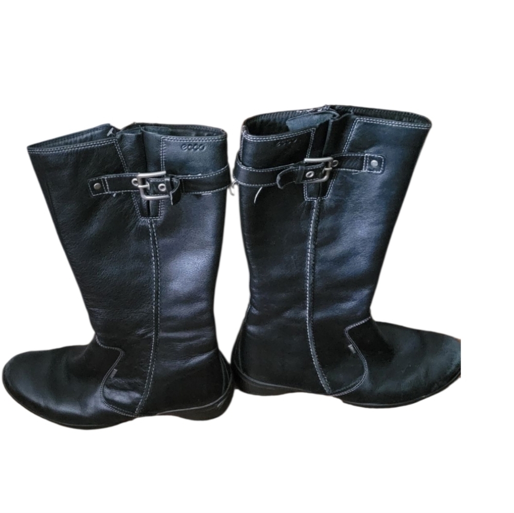 Ecco Black Leather Boots 38 #3